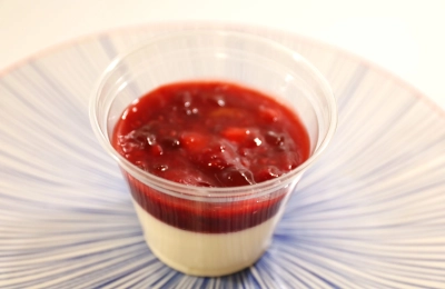 Panacotta s višněmi