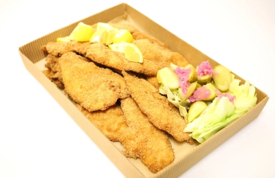 Kuřecí mini řízečky, citron, okurka a tatarka (1kg)