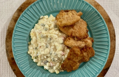 Smažené kuřecí mini řízečky s bramborovým salátem